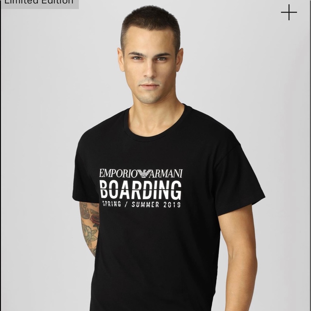 Emporio Armani Boarding capsule collection T-shirt